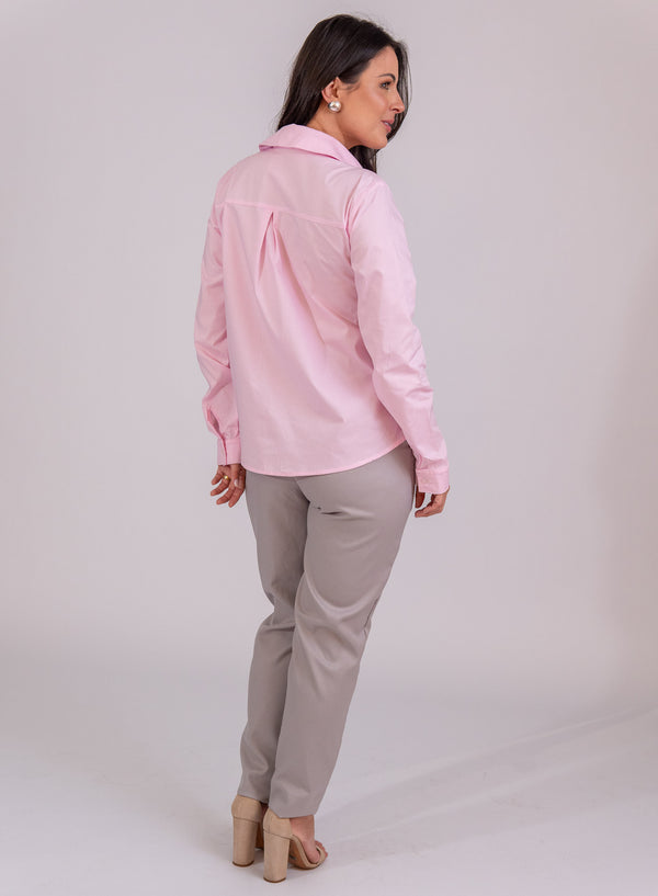Camisa Rosa Claro Paula