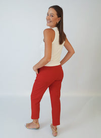 Calca Alfaiataria Vermelha Eliana