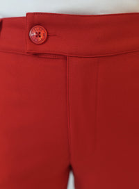 Calca Alfaiataria Vermelha Eliana