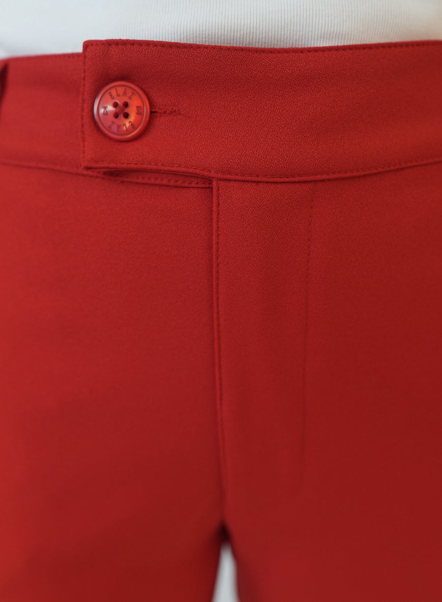 Calca Alfaiataria Vermelha Eliana