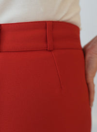 Calca Alfaiataria Vermelha Eliana