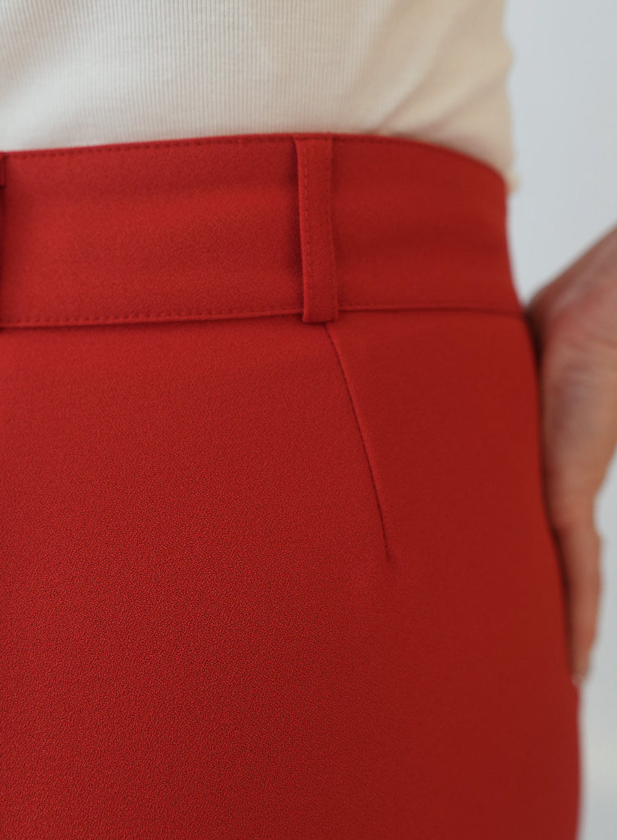 Calca Alfaiataria Vermelha Eliana