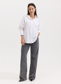 Calça Jeans Preta Reta Lily