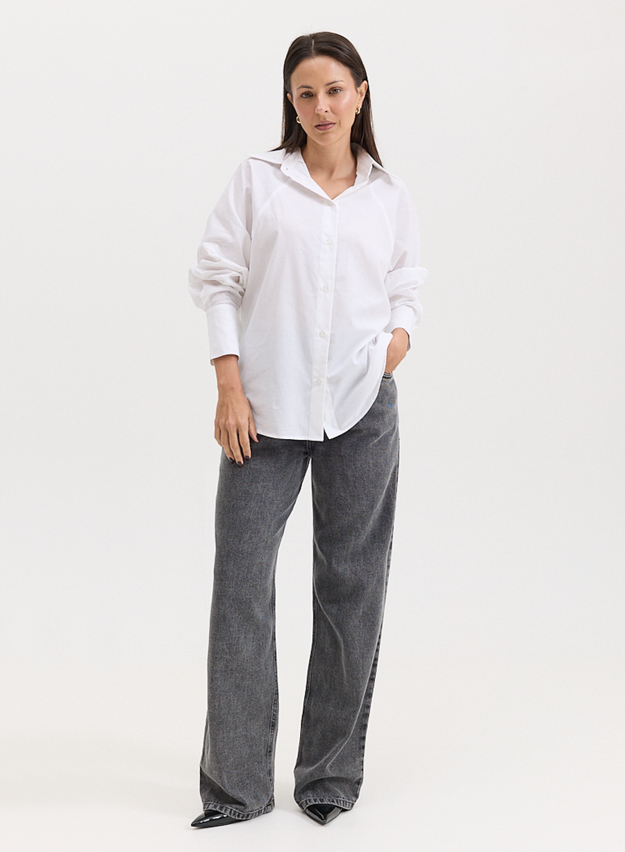 Calça Jeans Preta Reta Lily