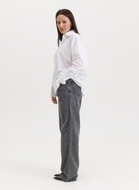 Calça Jeans Preta Reta Lily