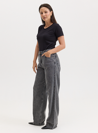 Calça Jeans Preta Reta Lily