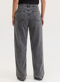 Calça Jeans Preta Reta Lily