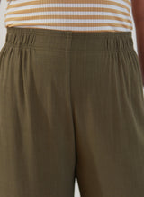 Calça Amélia Viscose com Linho Verde