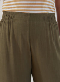 Calça Amélia Viscose com Linho Verde