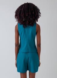 Short Saia Alfaiataria Verde Lia