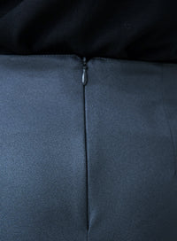 Short Saia Alfaiataria Cinza Lia