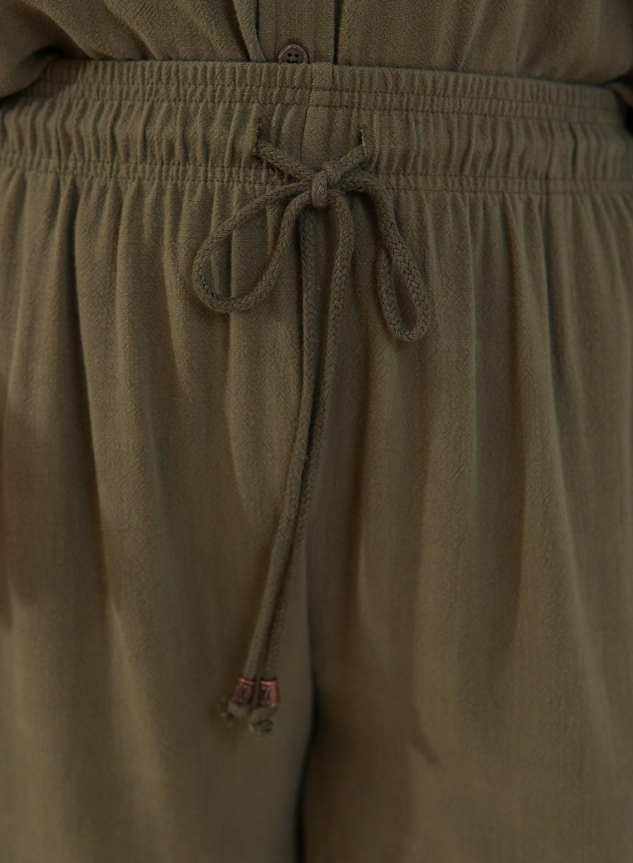 Shorts Viscose com Linho Sofi Verde