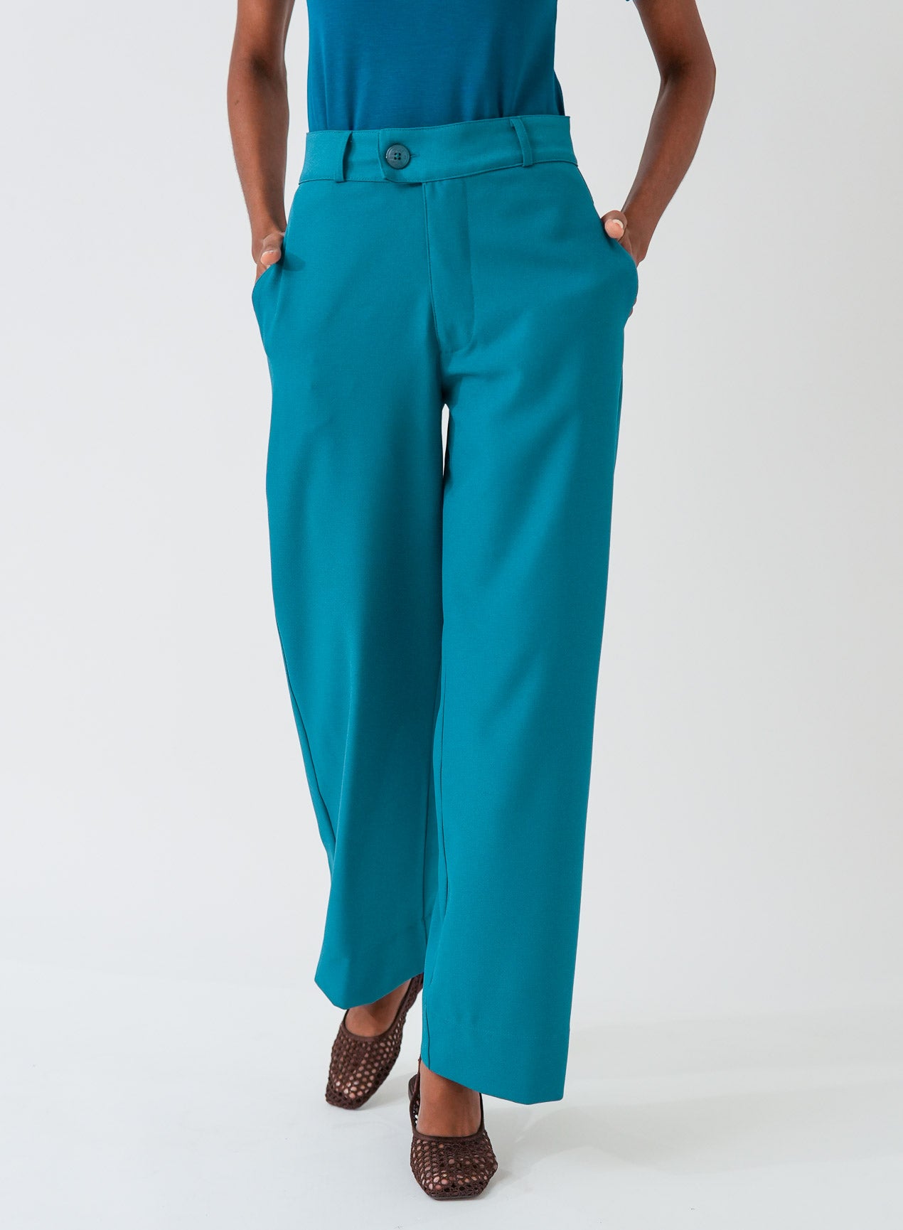 Calça Alfaiataria Feminina Verde Sol