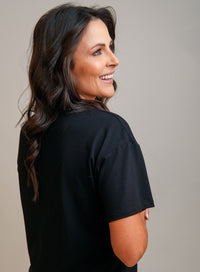 T Shirt Feminina Preta Mel