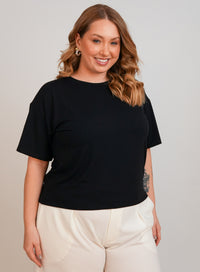 T Shirt Feminina Preta Mel
