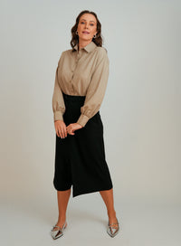 Camisa Bege Feminina Iris