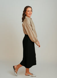 Camisa Bege Feminina Iris