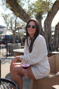 Shorts Viscose com Linho Sofi Bege Natural