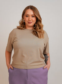 T Shirt Bege Fendi Mel