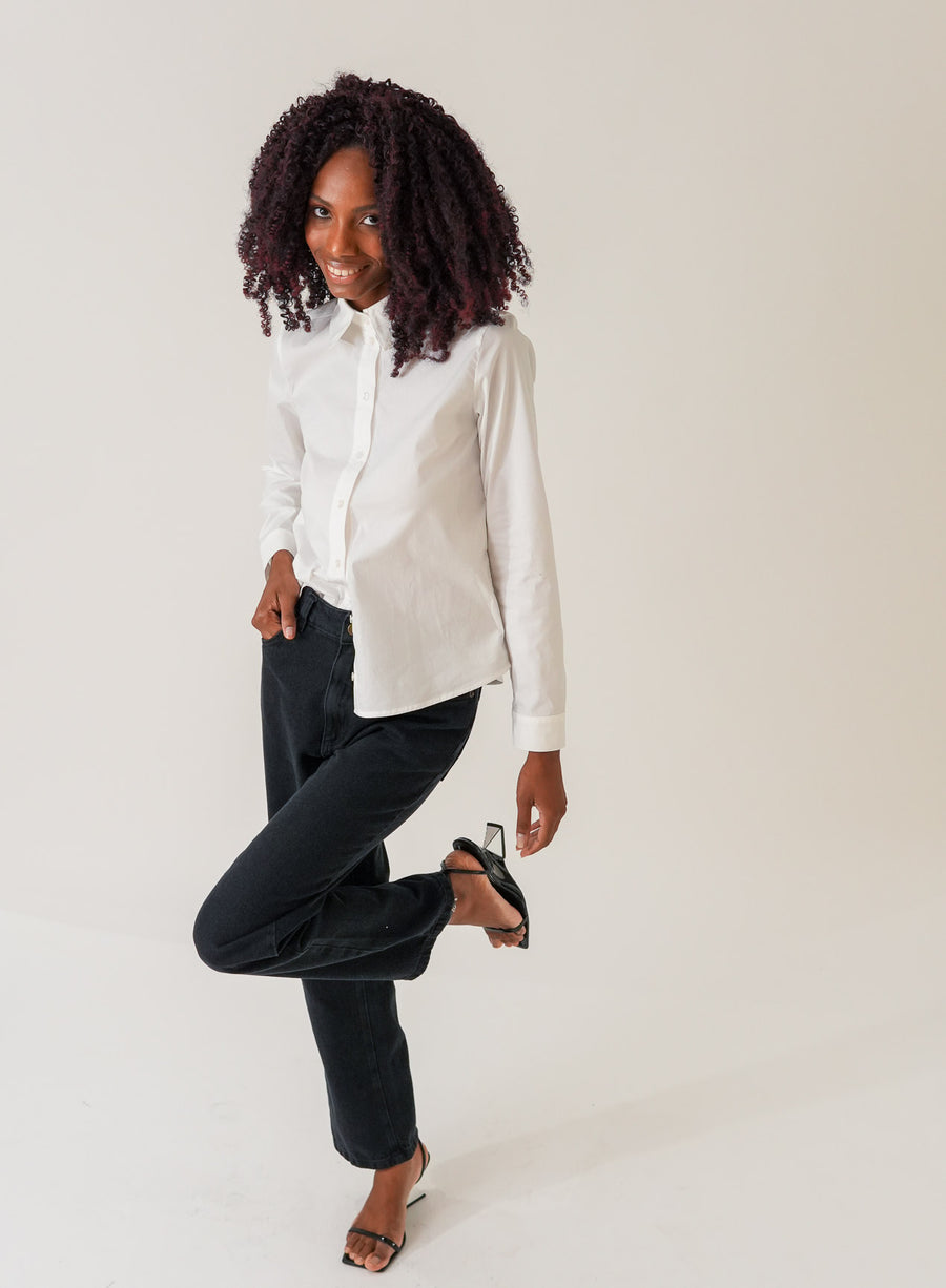 Camisa Branca Feminina Alfaiataria Paula: Confira ELAZ – ELAZ