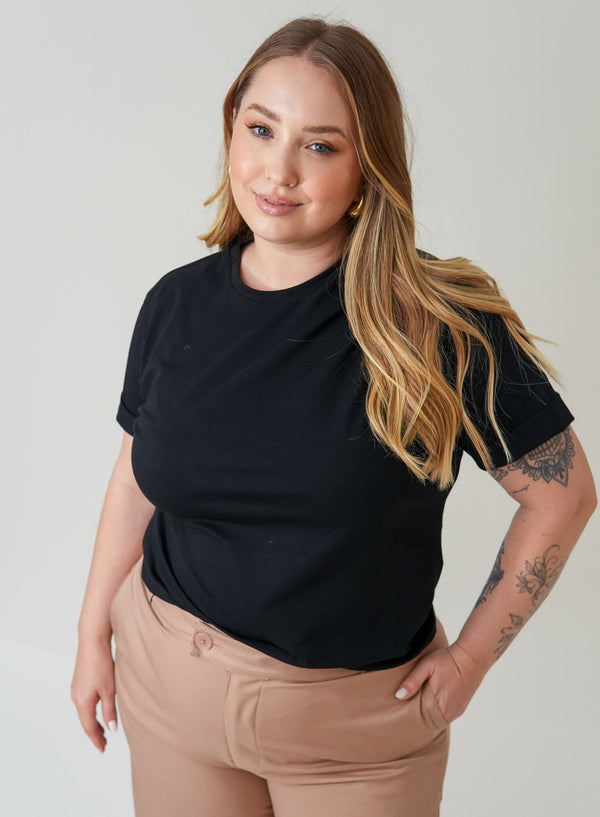 T Shirt Feminina Preta Lua