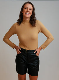 Blusa Gola Alta Caramelo Liz