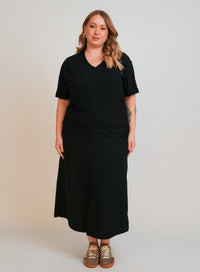T Shirt Feminina Preta Eva