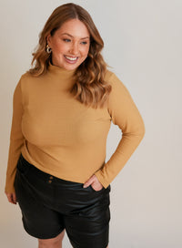 Blusa Gola Alta Caramelo Liz