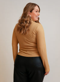 Blusa Gola Alta Caramelo Liz