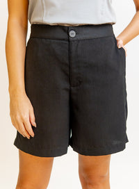 Short De Alfaiataria Preto Noemi