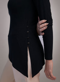 Blusa De Manga Preta Danielle