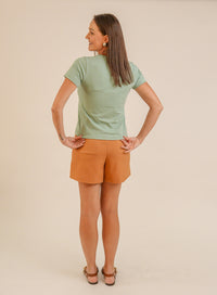 T-shirt Feminina Algodão com Elastano Nina - Verde Candy