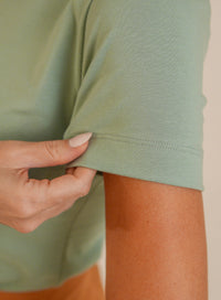 T-shirt Feminina Algodão com Elastano Nina - Verde Candy