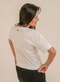 T-shirt com Amarração Mia Branco