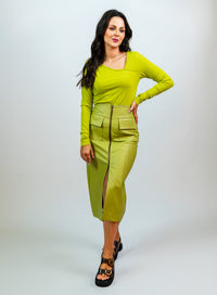 Blusa Verde Pistache Liberty