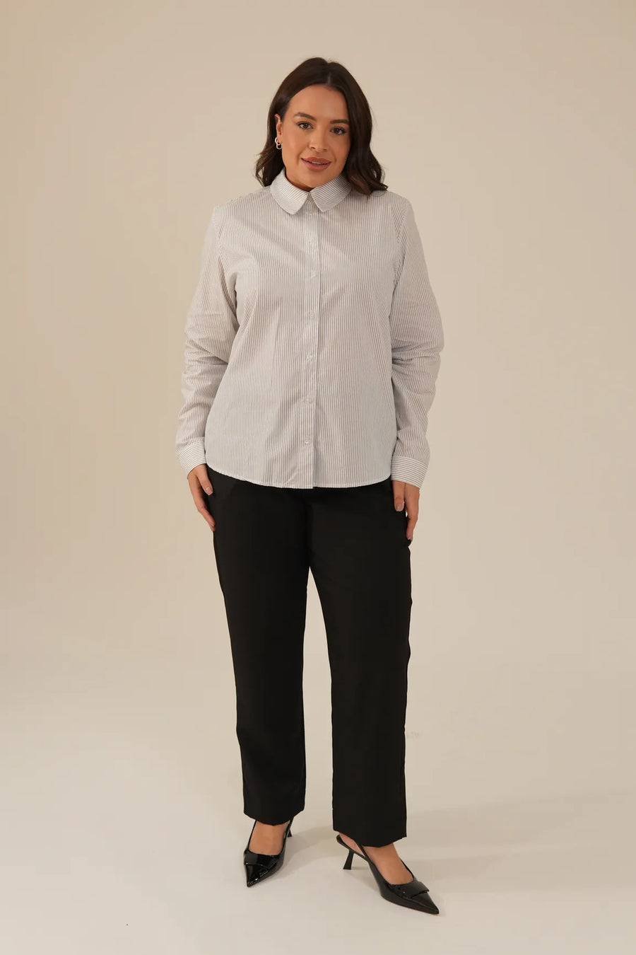 Camisa Feminina Listrada Paula