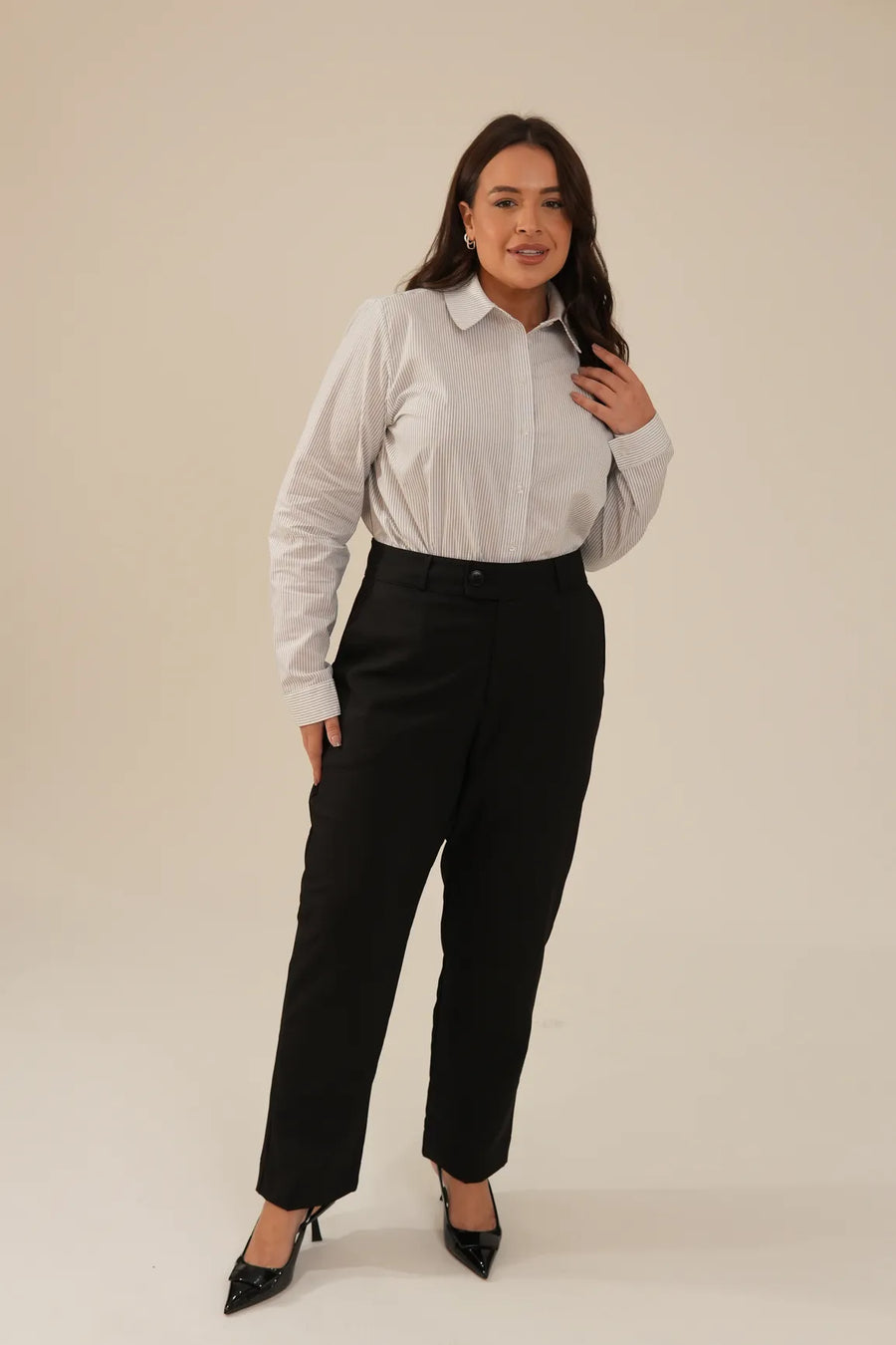Camisa Feminina Listrada Paula