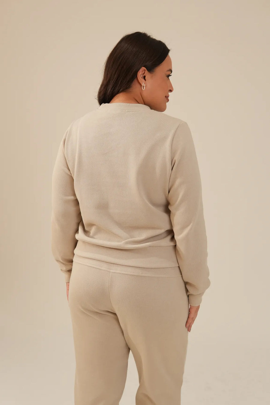 Casaco Feminino Tricot Bege Layla