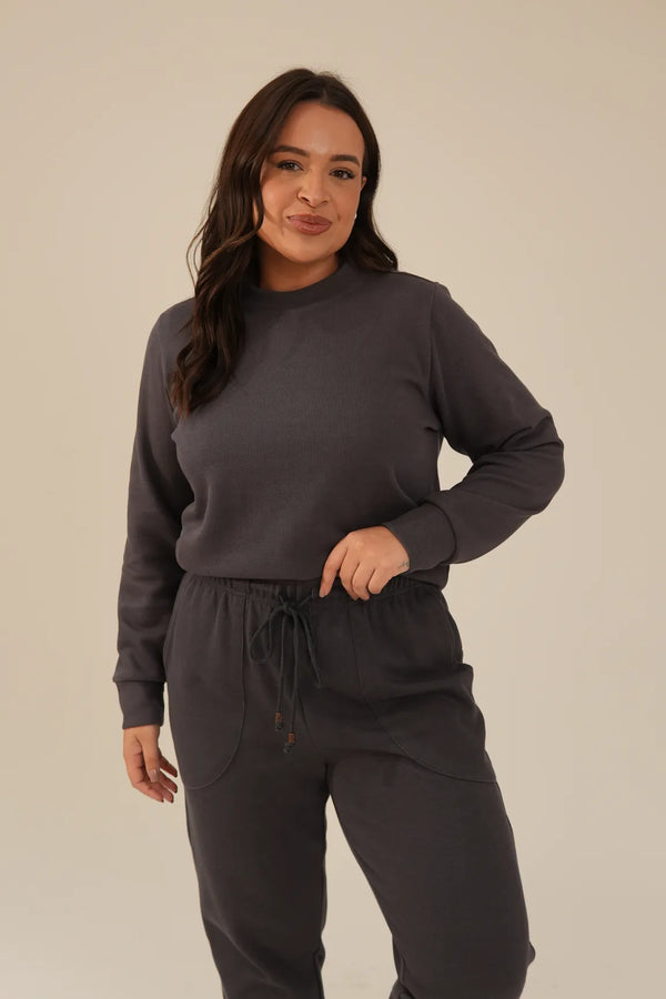 Casaco Feminino Tricot Cinza Layla