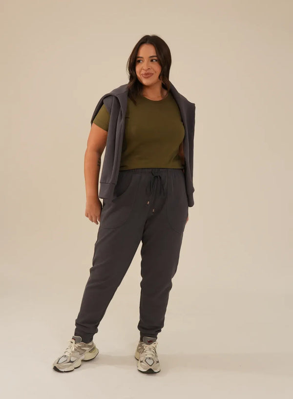 Camiseta Algodão Verde Militar Nina
