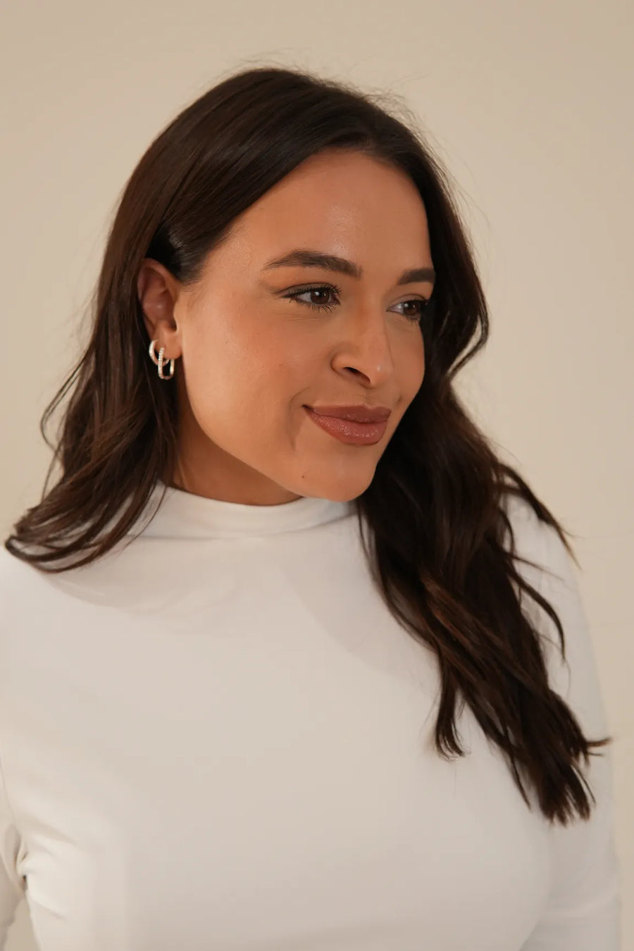 Blusa Poliamida Manga Longa Branca Glória