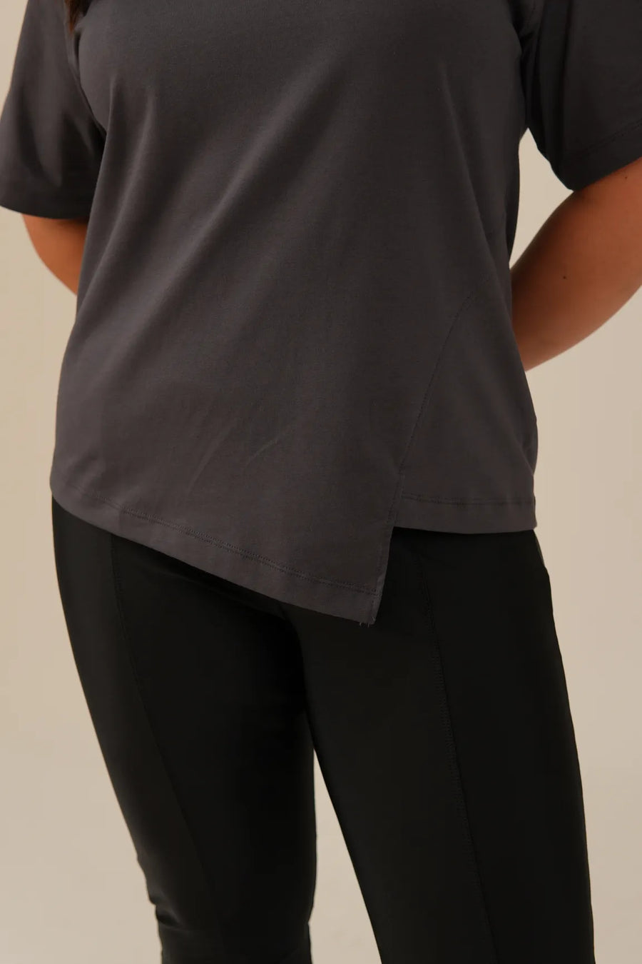 T-shirt Algodão Oversized Cinza Rachel