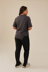 T-shirt Algodão Oversized Cinza Rachel
