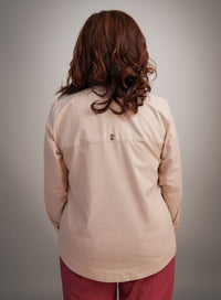 Camisa Com Gola Jaqueline Bege