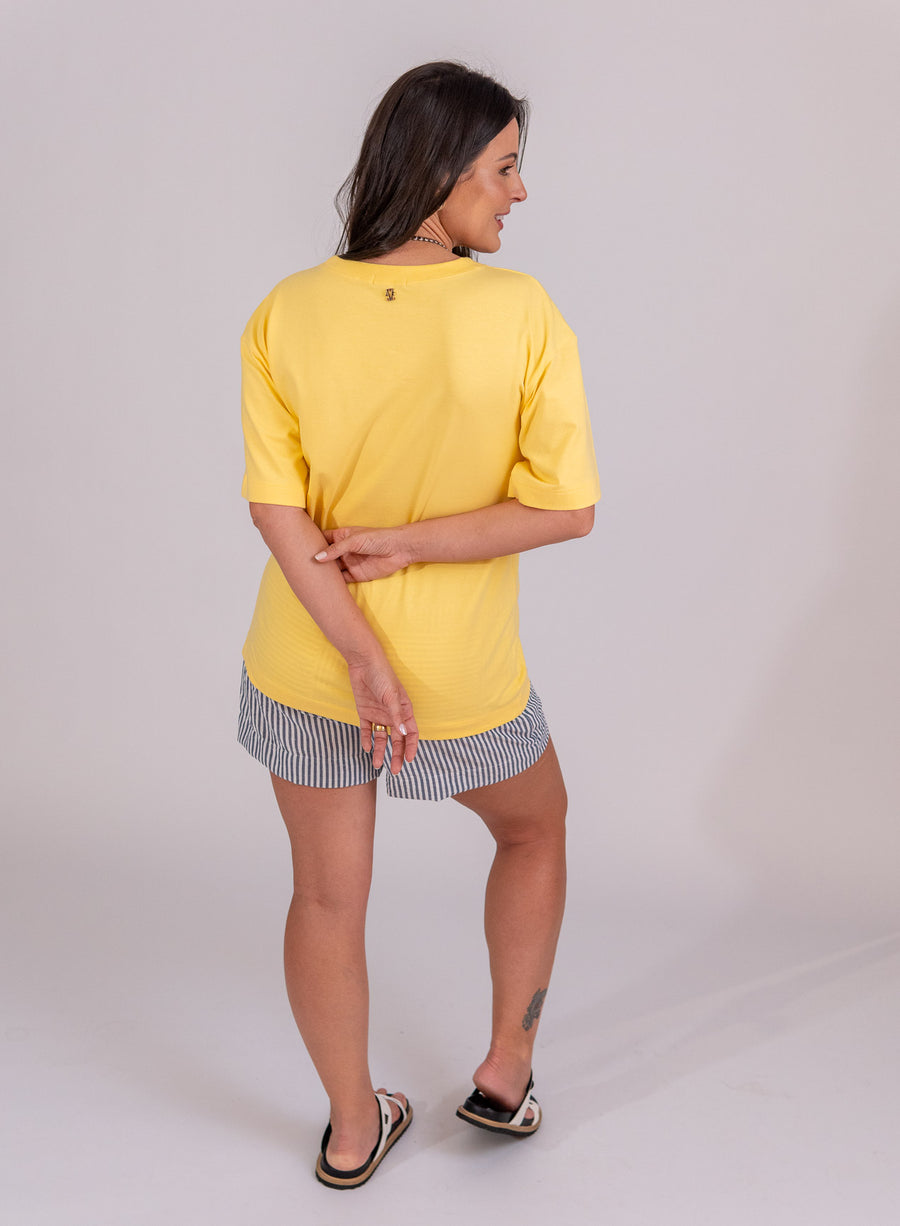 T-shirt Flora - Amarelo