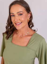 Blusa Verde Clara Feminina Elena