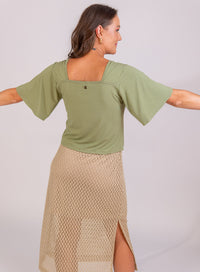 Blusa Verde Clara Feminina Elena