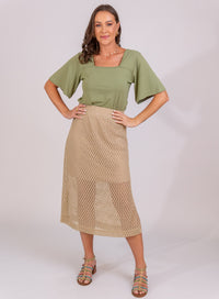 Blusa Verde Clara Feminina Elena