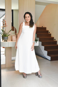 Vestido Jade Longo Fluido Branco