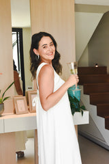 Vestido Jade Longo Fluido Branco